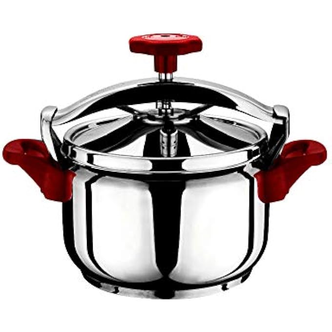 طنجرة ضغط أرموني ستانلس ستيل 7 لتر أحمر