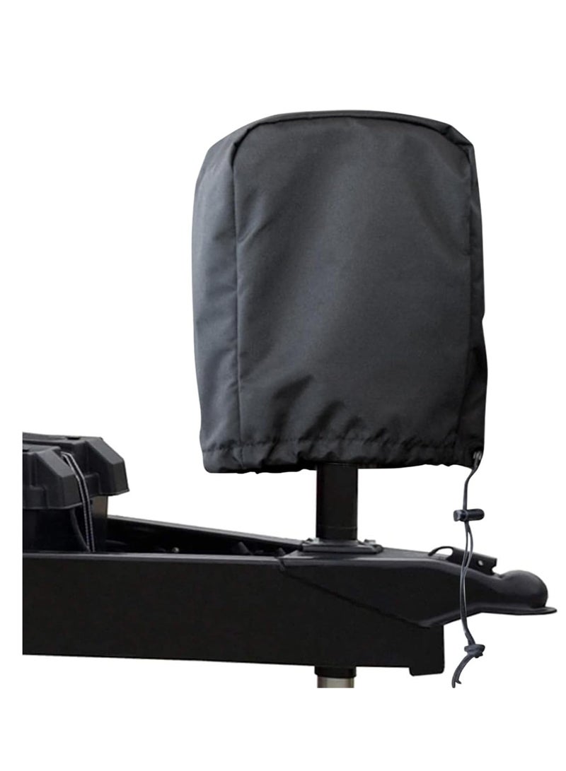 SYOSI RV Electric Tongue Jack Cover, 600D Universal Power Tongue Jack Waterproof Protective Cover Accessories for Camper Travel Camp Trailer,14″H x 5″W x 10″D, Black, 1 Pcs - Image 1