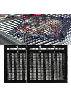 IBAMA Bbq Grill Mesh Bags Teflon, Non-Stick High Temperature Resistant, Reusable Bbq Bags For Charcoal, Gas, Electric Grills, 2 Pack Large (Bbqbag-24Cm)  - Image 1