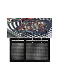 IBAMA Bbq Grill Mesh Bags Teflon, Non-Stick High Temperature Resistant, Reusable Bbq Bags For Charcoal, Gas, Electric Grills, 2 Pack Large (Bbqbag-24Cm)  - Image 2