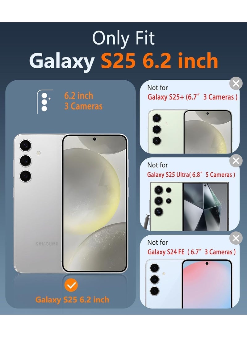 Back Cover Compatible with Samsung Galaxy S25 Cover Clear Magnetic Case with Built-in Magnets Compatible with MagSafe Crystal Clear Slim Soft TPU Bumper Cover (Samsung Galaxy S25) - Image 2