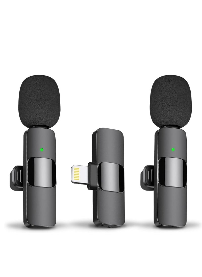 General - Professional Wireless Lavalier Lapel Microphone for iPhone, iPad - Cordless Omnidirectional Condenser Recording Mic for Interview Video Podcast Vlog YouTube - Image 1
