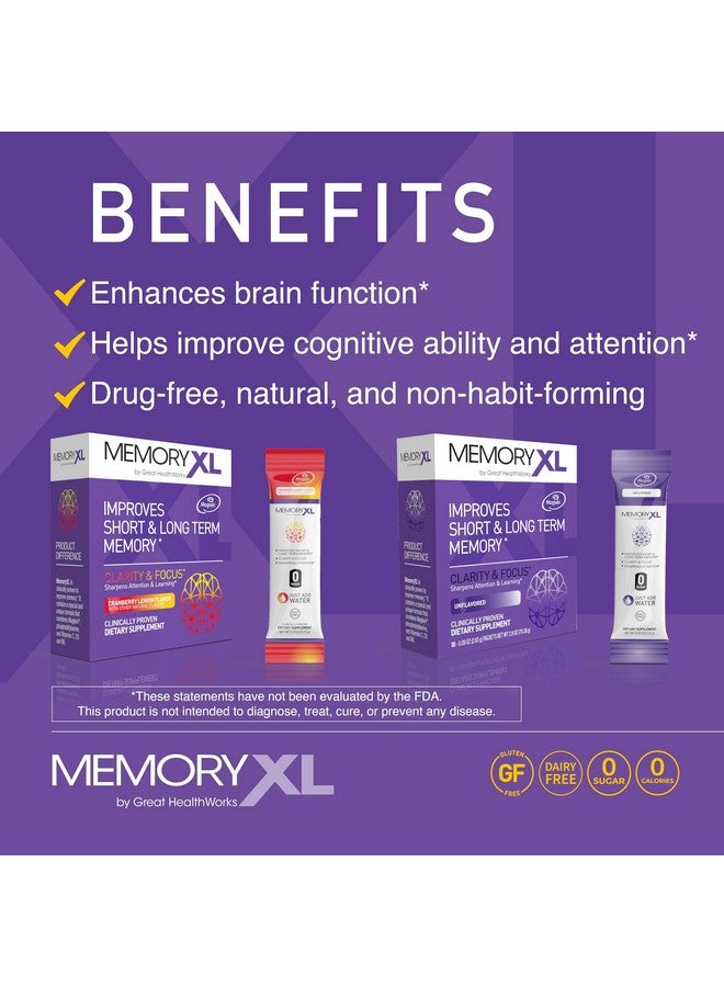 OmegaXL MemoryXL، مغنيسيوم L-Threonate: مكمل للدماغ للذاكرة والتركيز؛ Magtein®، فوسفاتيديل سيرين، مزيج الفيتامينات. يحسن الذاكرة والتركيز والانتباه والتعلم والمنطق. 0 سكر، 0 سعرات حرارية، 30 حزمة من توت الكرانبيري والليمون - Image 4