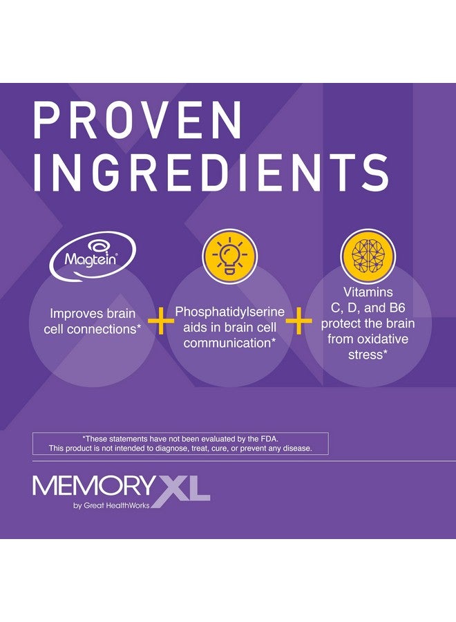 OmegaXL MemoryXL، مغنيسيوم L-Threonate: مكمل للدماغ للذاكرة والتركيز؛ Magtein®، فوسفاتيديل سيرين، مزيج الفيتامينات. يحسن الذاكرة والتركيز والانتباه والتعلم والمنطق. 0 سكر، 0 سعرات حرارية، 30 حزمة من توت الكرانبيري والليمون - Image 3