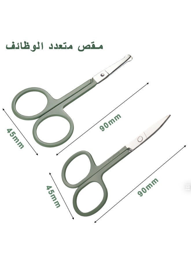 18-In-1 Nail File Trimmer Tool,nail clipper set, nail cutter Small Scissors and Pliers for Face Hand and Foot Care - Image 2