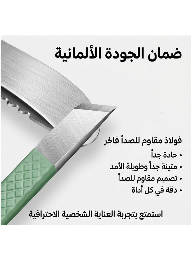 طقم أدوات العناية بالأظافر 18 قطعة، مقص أظافر، مصنوع من الفولاذ المقاوم للصدأ - Image 3