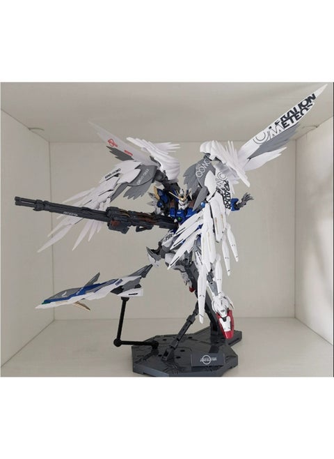 Gundam Assembled Model MG Attacks Free MB Red Heretic Phoenix Perfect Unicorn Mech Handmade Toy-Color:MG-hirm Flying Wings + Big Wings + Weapons + Collection And Delivery Tools-Specifications:Seven-piece Set Of Tools To Send LED Lights
