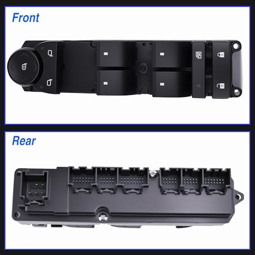 LEVANLIGHT Master Power Window Switch Compatible with Chevy Silverado/Tahoe/Suburban/Avalanche 2007-2014, GMC Sierra/Yukon, Cadillac Escalade 2009-2014, Front Driver Side Door Lock Control, Replaces 20835552 - Image 4