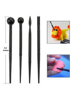 Y&D 25 Pcs Sculpting Tools Polymer Modeling Clay Pottery Dotting Pen Silicone Tips Ball Stylus Ceramic Indentation Set Also for Cake Fondant Decoration  - Image 3