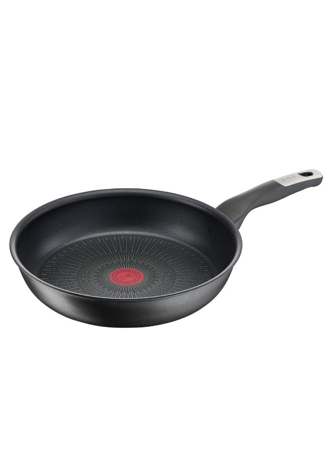 تيفال TEFAL مقلاة | UNLIMITED مقلاة 32 سم | مقاومة للخدوش | طلاء غير لاصق آمن 100% | Thermo-Signal™ | تحمير مثالي | صنع في فرنسا | تدعم الحث الكهرومغناطيسي | ضمان لمدة سنتين | G2550802 أسود - Image 1