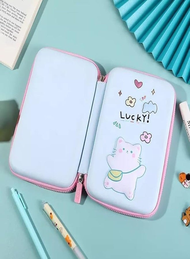 Ranjkri Cartoon Theme Pencil Case - 3D EVA Pencil Pouch, Multipurpose Zipper Pencil Case for Kids, Pen and Pencil Bag for School Kids, Girls, Stationery Storage Box (Big Lucky Pouch) - Image 4