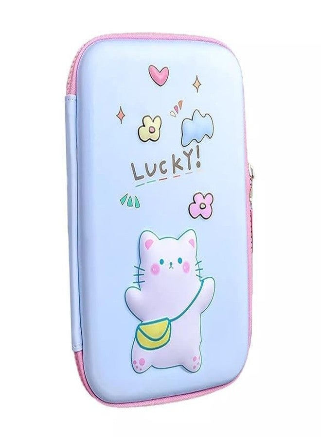 Ranjkri Cartoon Theme Pencil Case - 3D EVA Pencil Pouch, Multipurpose Zipper Pencil Case for Kids, Pen and Pencil Bag for School Kids, Girls, Stationery Storage Box (Big Lucky Pouch) - Image 1