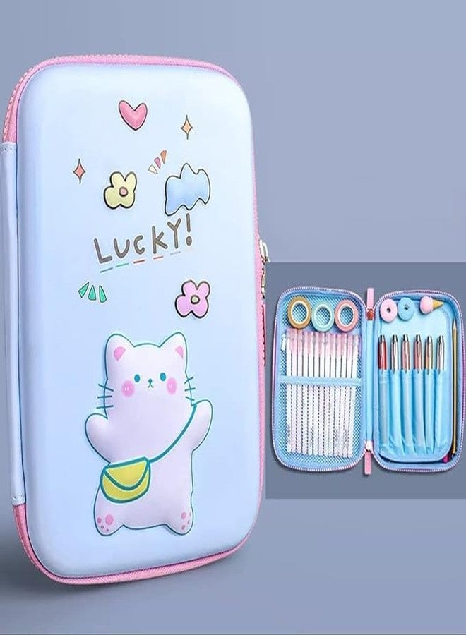 Ranjkri Cartoon Theme Pencil Case - 3D EVA Pencil Pouch, Multipurpose Zipper Pencil Case for Kids, Pen and Pencil Bag for School Kids, Girls, Stationery Storage Box (Big Lucky Pouch) - Image 2