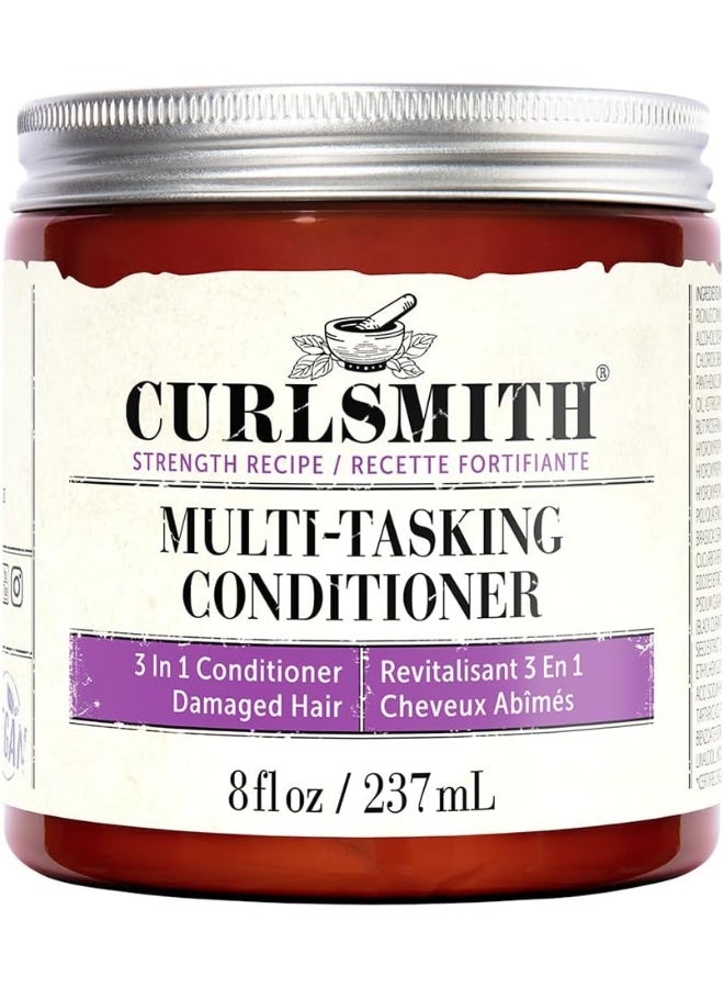 CURLSMITH Multi-Tasking Conditioner, 3-In-1 Conditioner With Protein, For Damaged Hair (236Ml/8Fl Oz) - Image 1