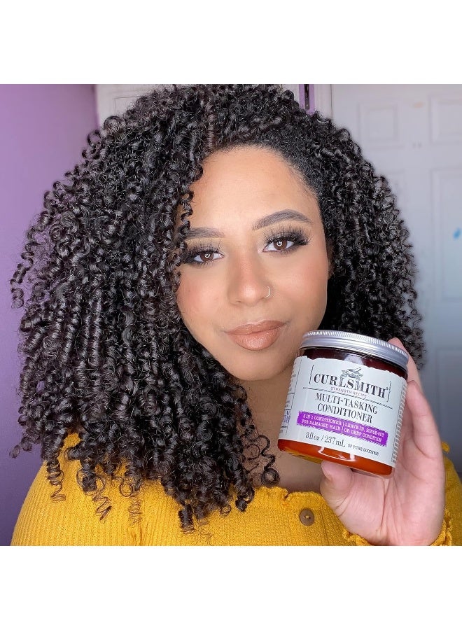 CURLSMITH Multi-Tasking Conditioner, 3-In-1 Conditioner With Protein, For Damaged Hair (236Ml/8Fl Oz) - Image 3