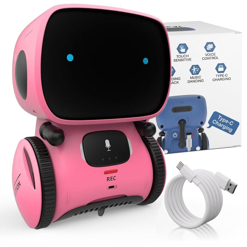 98K Robot Toys for Girls and Boys Rechargeable Touch and Voice Control Robots Interactive Talking Smart Partner and Teacher with Singing Dancing STEM Toy Gifts for Kids Age 3 and Up - Image 3
