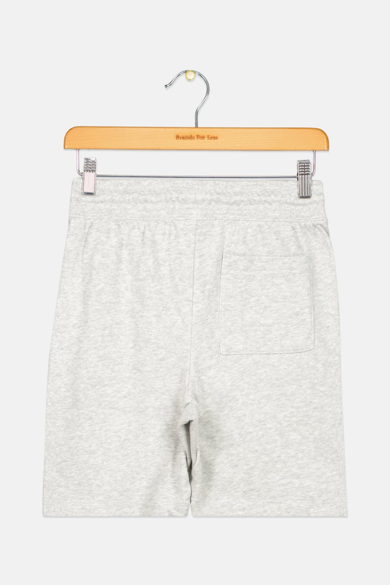 GAP Kids Boy Graphic Print Basic Shorts, Light Grey - Image 2