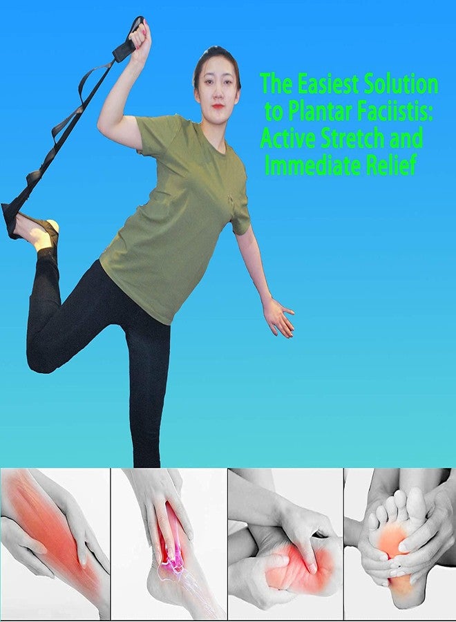 Styxon/Foot Stretcher Yoga Ligament Stretching Belt Foot and Leg Stretcher for Plantar Fasciitis, Achilles Tendinitis, Foot Drop, Calf, Thigh and Hip, Stretcher Physical Therapy Belt - MD902 - Image 3