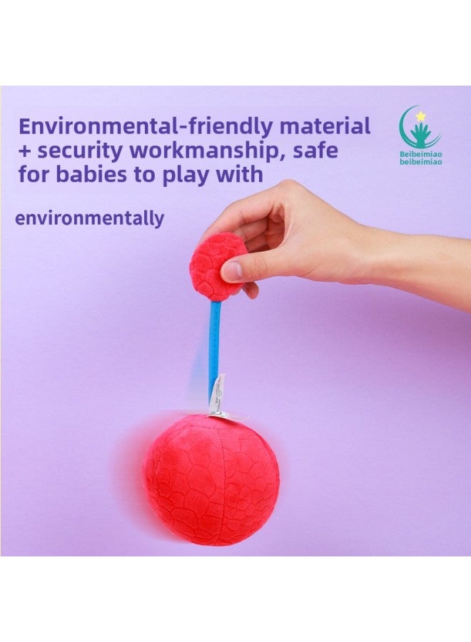 Small Sand Hammer Baby Baby Chasing Vision Toy Hand Grasping Hearing Training Toy Red Vision Training Red Ball Newborn-Color:Black And White Ball + Big Red Ball (0-12 Months) To Send Sand Hammer * 2 + Sand Egg * 2 - Image 5