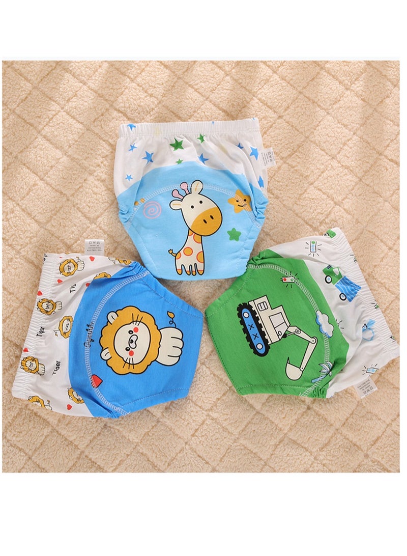 Loquat 3 Pcs Baby Reusable Cloth Diaper Multicolour