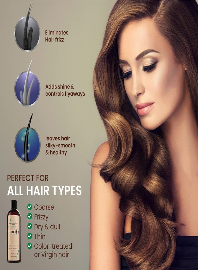 damila Salt & Sulfate Free Shampoo for Keratin and Color Treated Hair - Perfect for Damaged, Frizzy, Curly or Dry Hair (16.9 Fl Oz) - Image 3