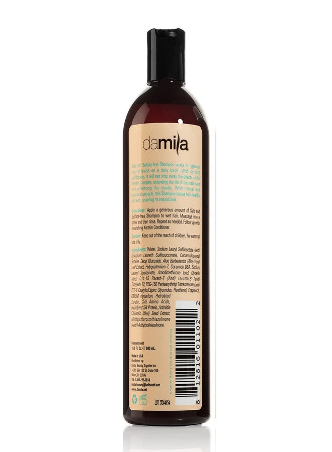 damila Salt & Sulfate Free Shampoo for Keratin and Color Treated Hair - Perfect for Damaged, Frizzy, Curly or Dry Hair (16.9 Fl Oz) - Image 2