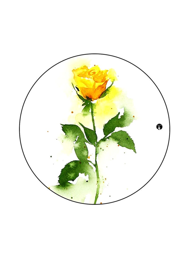 RKN A Flower Printed Mouse Pad White