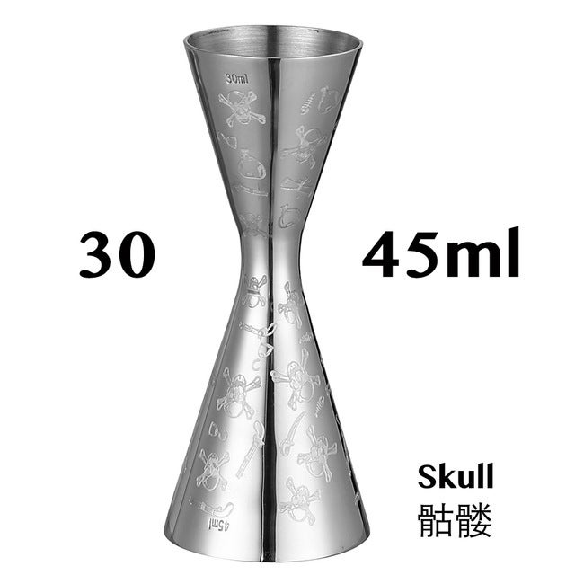 Indian Style Jigger Ounce Cup 30/60 Cocktail MeasuringOne-piece 30/45ml skull One-piece 30/45ml skull 