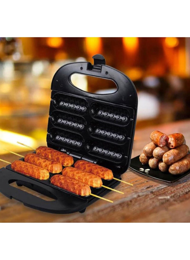 Generic Corn Dog Maker – Non-Stick Hot Dog Sausage Lolly Stick Machine – Crispy French Muffin & Cornbread Snack Maker – Electric Breakfast Appliance  - Image 3