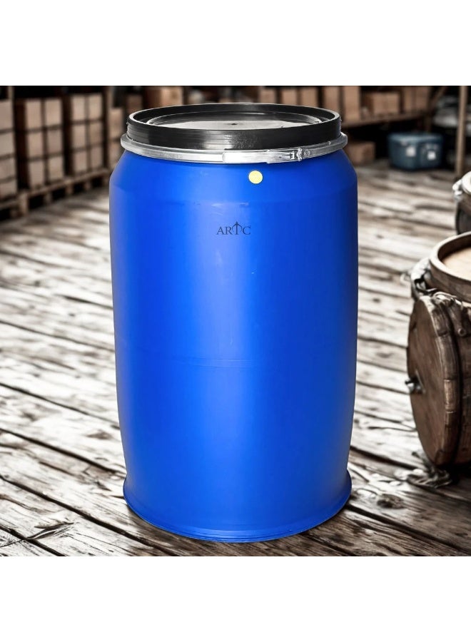 ARTC Large Capacity 220L Open Top Storage Drum
High-volume plastic drum designed for safe containment of liquids, powders, and materials, offering durability, portability, and long service life. - Image 5