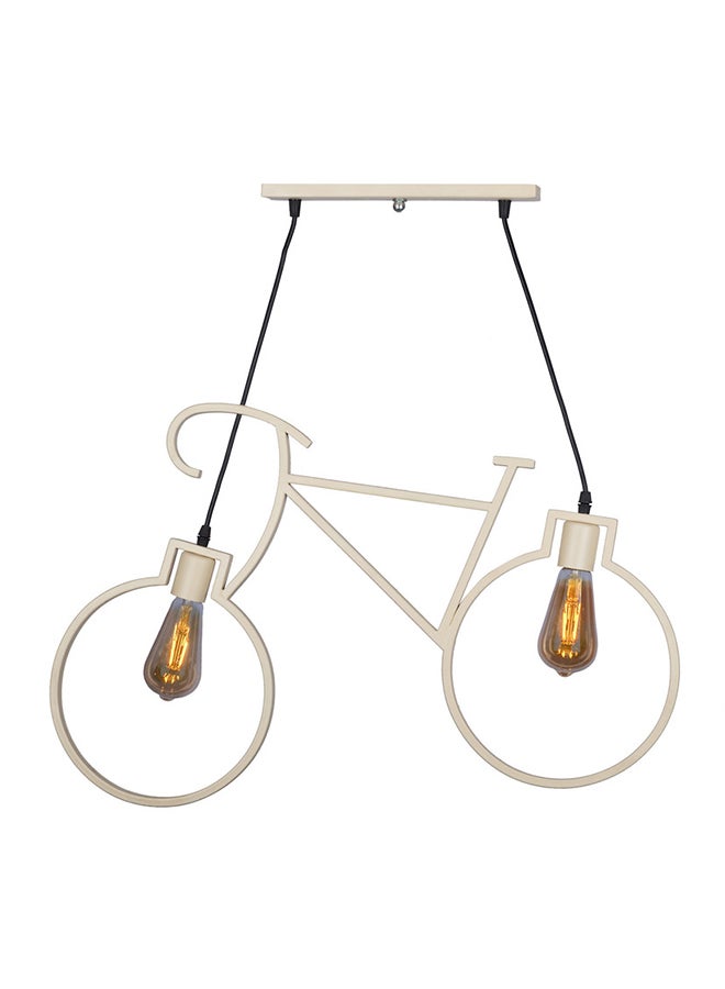 El Rawda Lighting Bicycle Ceiling Lamp | modern decorative LED E27 pendant light ceiling lamp hanging | suitable for any room | Color: Beige | Size: 70x70 cm