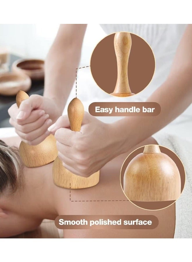 10-in-1 Wood Therapy Massage Tools 6pcs Wooden Massager Roller for Body Shaping Massage Tool Set Wood Therapy Tools for Relieving Muscle Pain Relief Lymphatic Drainage - Image 5