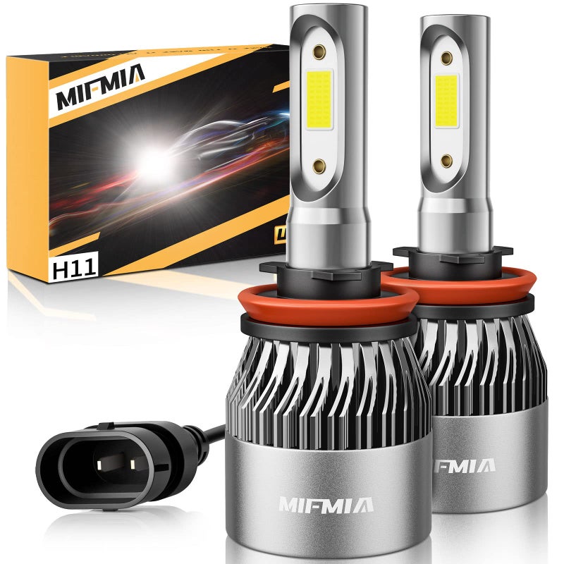 MIFMIA ð–§ðŸª/ð–§ðŸ«/ð–§ðŸ£ðŸ£ Bulbs 6500K Cool White 36000LM 900% Brighter, Plug and Play with Cooling Fan, IP68 Waterproof Off Road Lights, Pack of 2 - Image 1