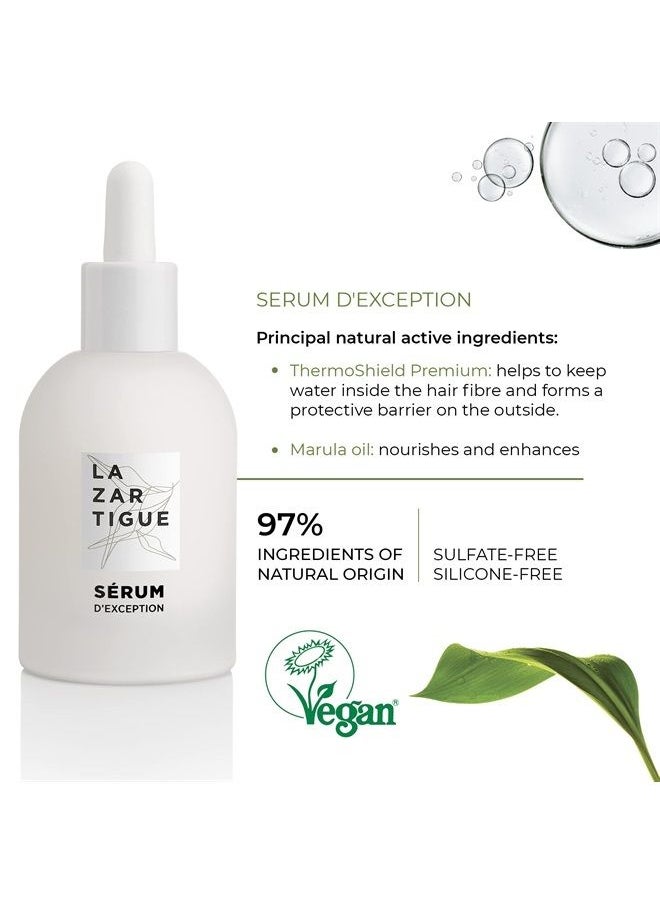 Lazartigue Thermo-Protective Serum D'Exception | Heat Protection Hair Serum | Lightweight Serum for All Hair Types | Shields, Hydrates, Seals Split Ends & Tames the Hair | Vegan, Sulfate & Silicone Fr  - Image 4