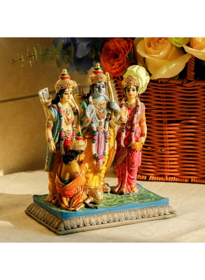 alikiki Hindu God Sita Family Statue - 6.8”H Indian Idol Sita Rama Laksman Hanuman Figure Murti Item Home Office Temple Mandir Shrine Altar Pooja Decor India Diwali Puja Gifts for Friends - Image 4