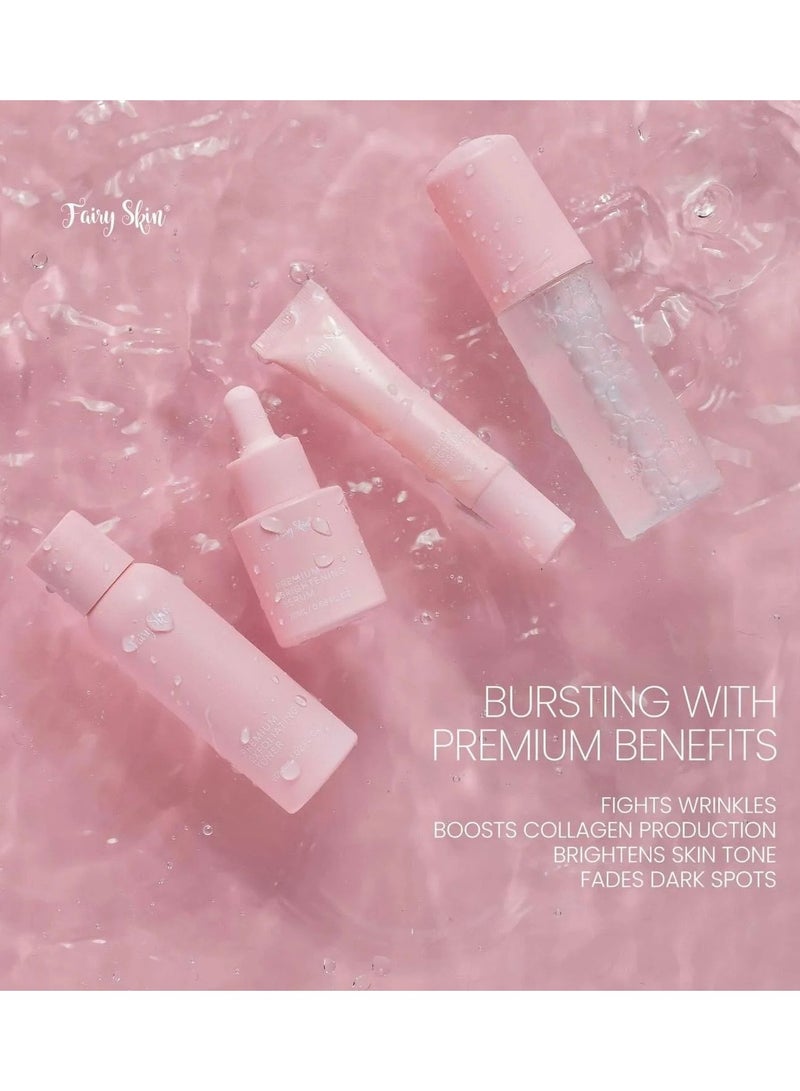 Fairy Skin Premium Whitening Kit for Radiant, Rejuvenated Skin with Facial Foam, Exfoliating Toner, Brightening Serum, and Sunscreen, Tailored for Acne-Prone, Dry to Oily, and Sensitive Skin. - Image 2