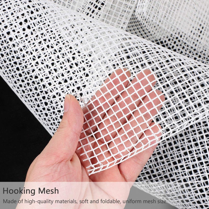 ARTIBETTER Blank Rug Hooking Mesh Canvas: Latch Hook Rug Canvas Rug Mesh Canvas Latch Hook Tool for DIY Latch Hook Rug Tapestry Canvas, 58 x 39 Inches - Image 4