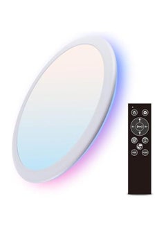 Arabest 12-Inch LED Ceiling Light with 5 CCT Color Options, Remote-Controlled Dimmable Fixture for Bedroom and Living Room.  - Image 1