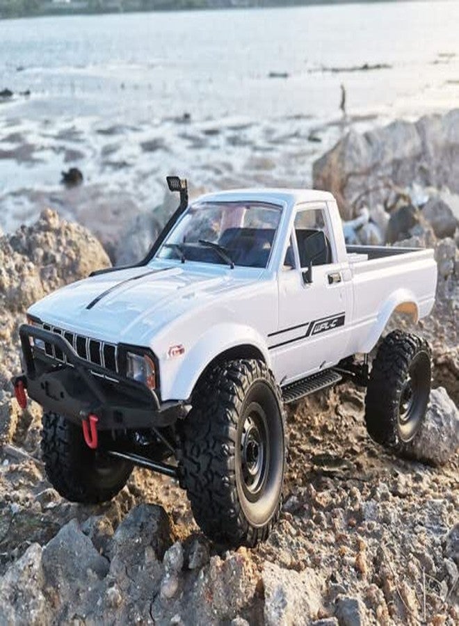 YIKESHU RC Crawler Offroad RC Truck 4x4 Remote Control Rock Crawler WPL C24-1 Pickup Trucks with Led Light, 2.4 Ghz 1/16 Scale All Terrain Car Brushed RTR Pickup for Adults - Image 5