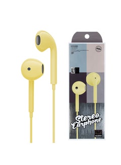High Bass Earphones with Mic for Apple Android HuaweiBaitong BTE-08 headset yellow boxed Baitong BTE-08 headset yellow boxed