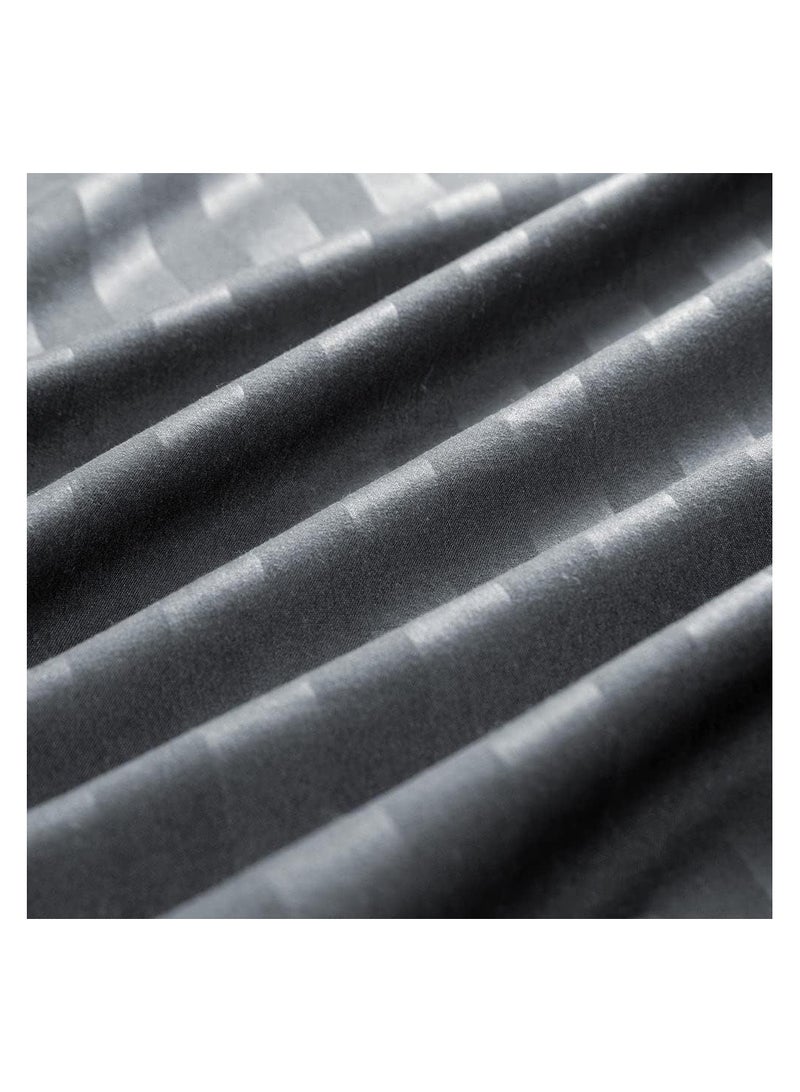 Yahor Comfortable King Size Bedsheet 6pcs One Set, High Cotton Quality Bedding Set Duvet Cover Set (Gray) - Image 2