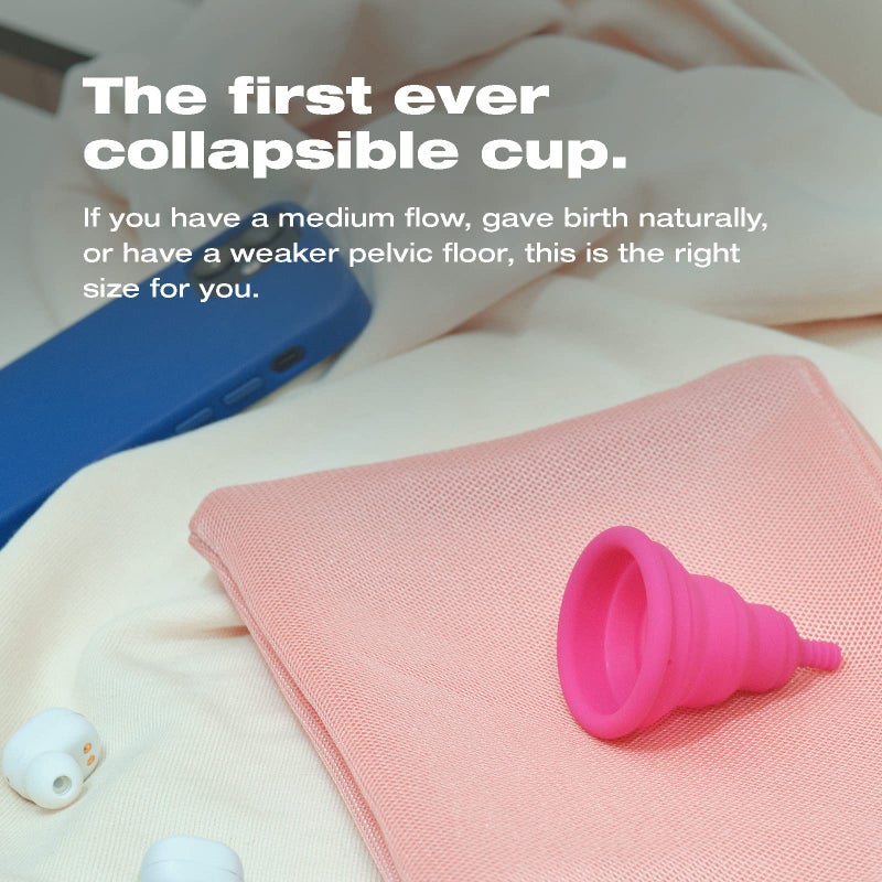 Intimina Lily Cup Compact - Small Menstrual Cup with Flat-fold Compact Design, Disposable Menstrual Cups, Period Cup Reusable (Size B) - Image 2