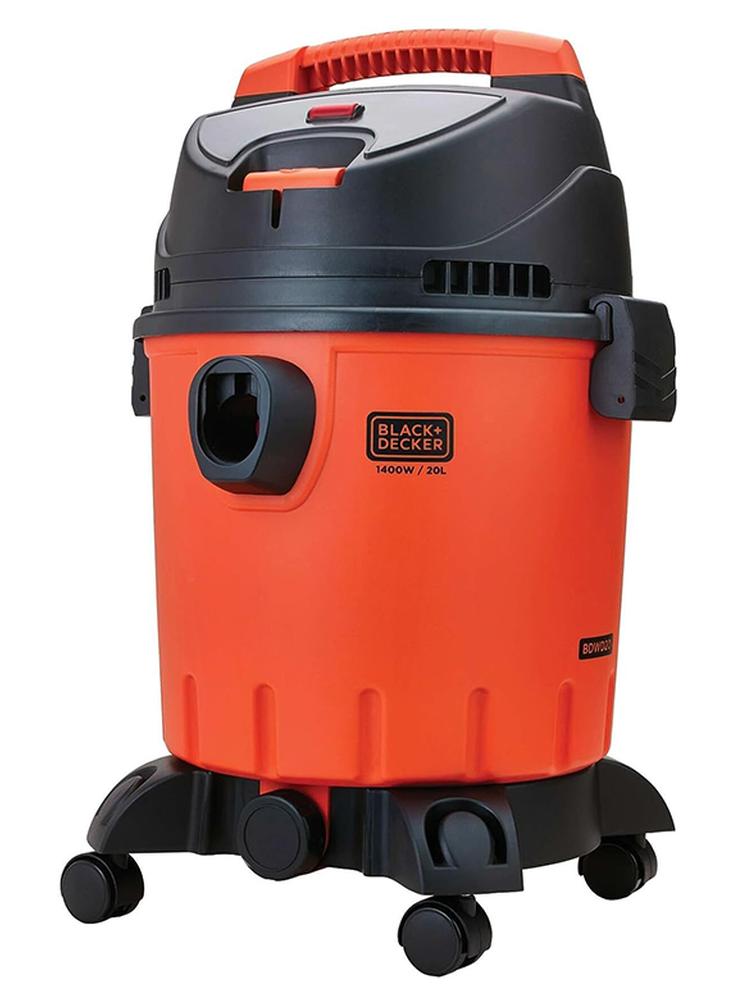 BLACK+DECKER Drum Vacuum Cleaner With Wet And Dry Function 20 L 1400 W WDBD20-B5 Orange/Black - Image 1