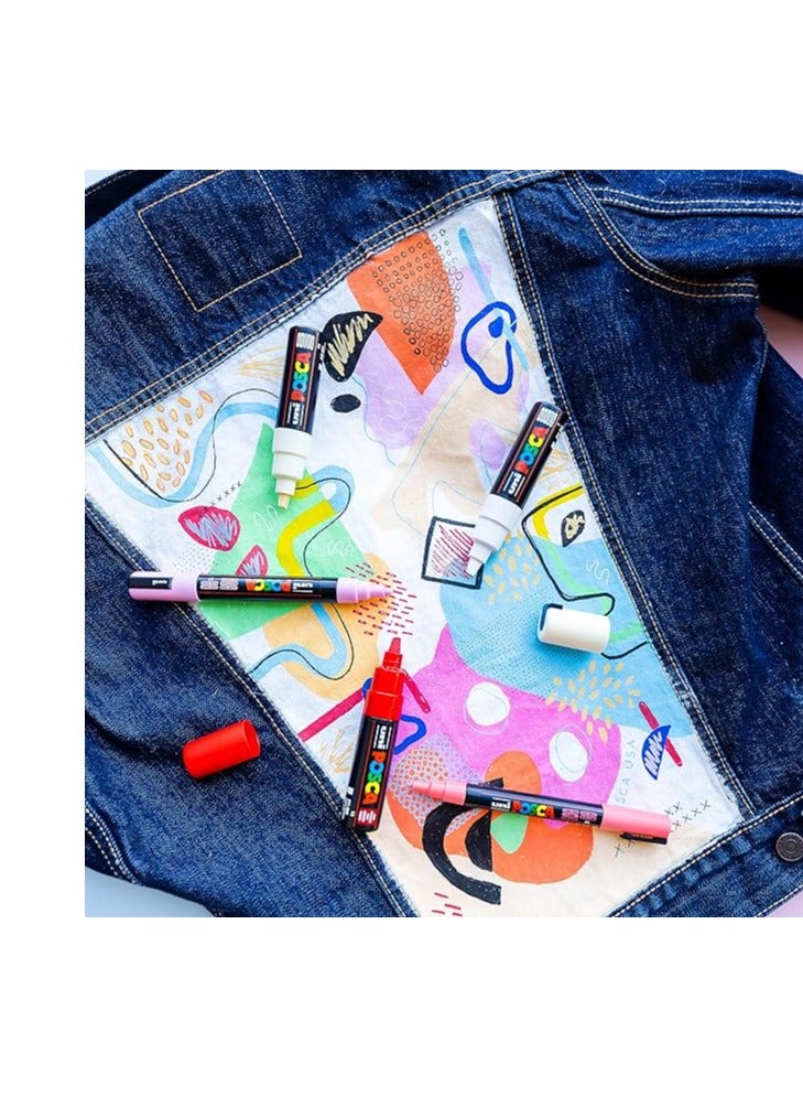 بوسكا قلم طلاء بألوان داكنة جديدة متوسط ​​عرض الخط 1.8-2.5 ملم مجموعة من 8 - Image 4