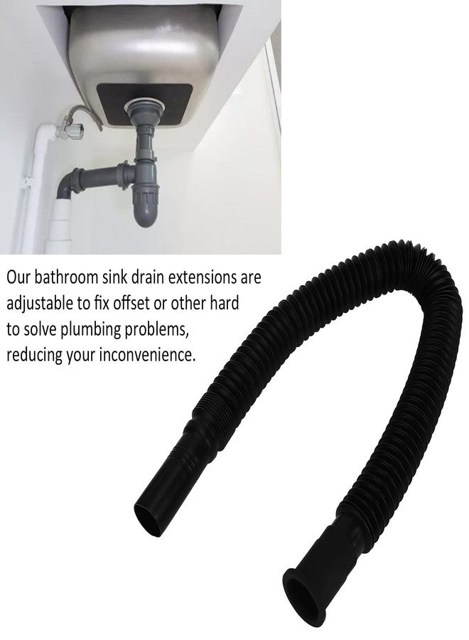 Pilipane Expandable Flexible Trap Pipe, Expandable Flexible 1 1/4" P Trap Pipe for Single or Double Kitchen Sink Garbage Disposal and Shampoo Bowls for Kitchen Bathroom - Image 2