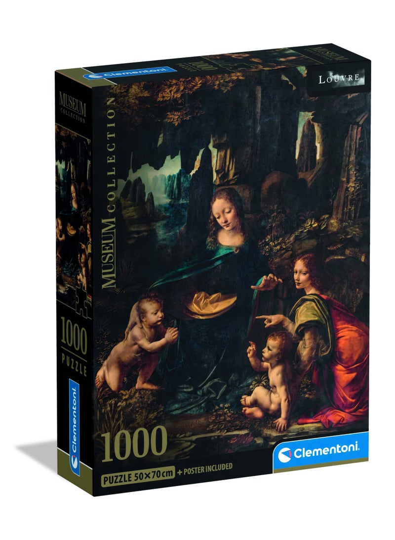 Clementoni Puzzle HQC Museum Virgin Rock + Poster 1000-Pieces | Jigsaw Puzzle | Puzzle for Adults | Challenging Puzzle | Perfect for Stress Reliever and Puzzle Lovers | Made in Italy - Image 1
