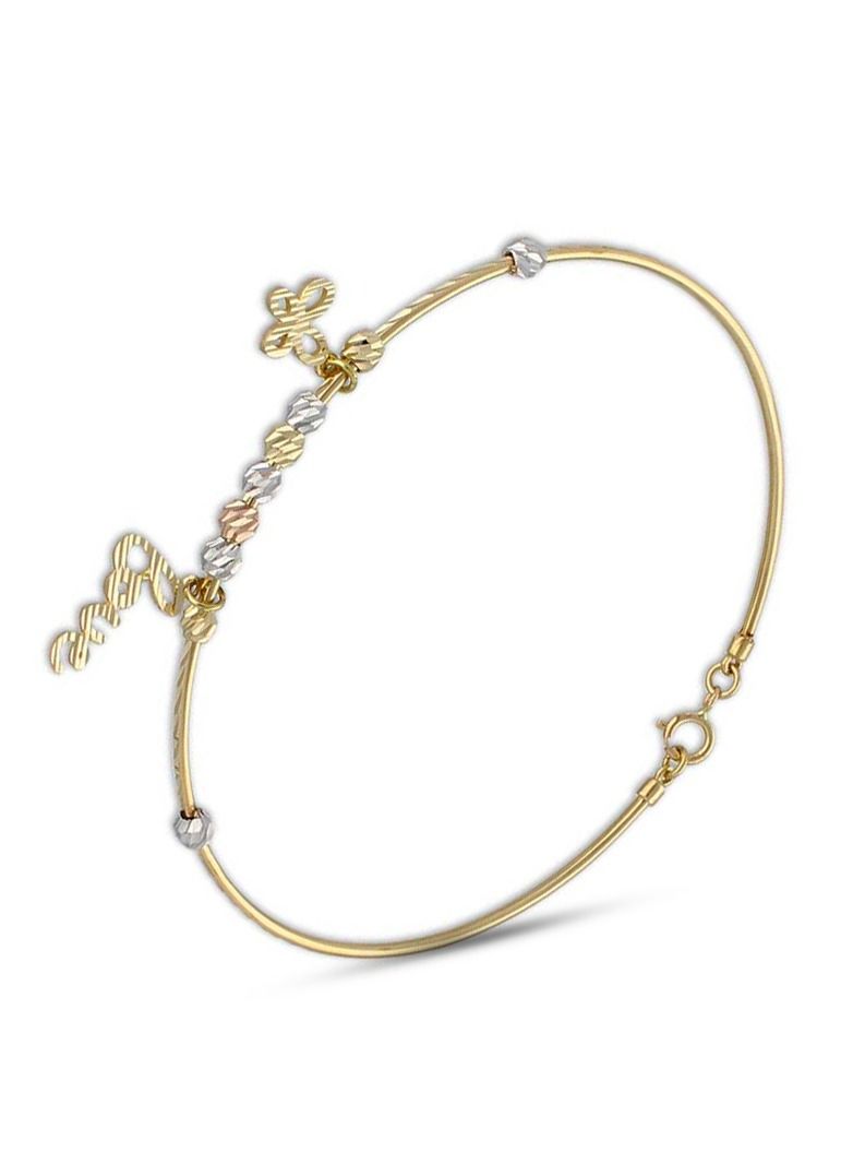 FK Jewellers Gold Hanging Bangle in 18KT - FKJBNG18KU2015  - Image 1