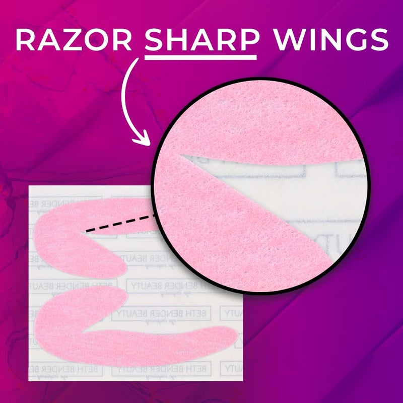 Beth Bender Beauty Eyeliner Stencils by Beth Bender - Reusable Winged and Cat Eye Stencil Tool - Made in USA (24 Pack) - Image 5