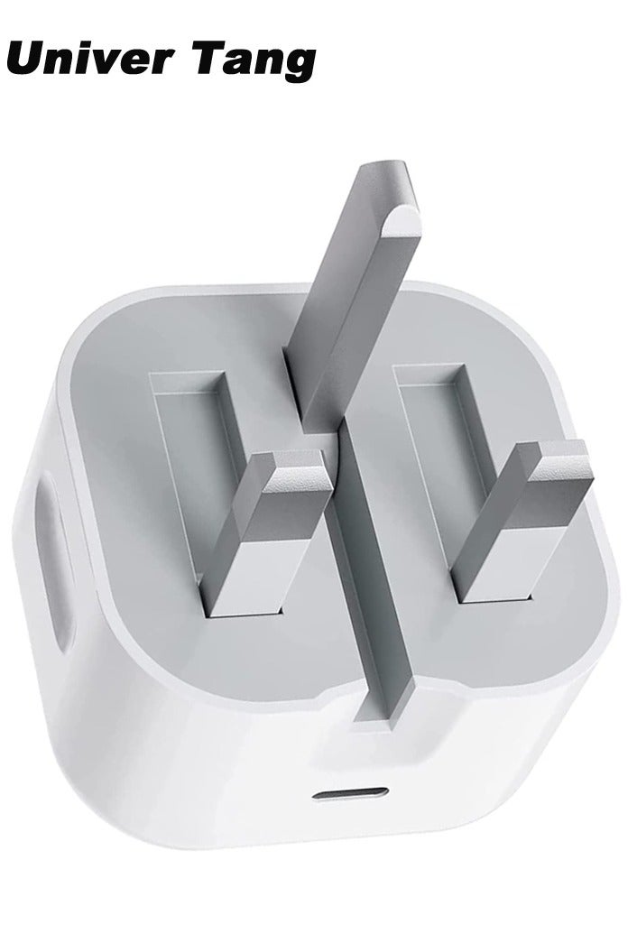 Univer Tang IPhone Charger Fast Charging 20W USB-C Travel Power Adapter Compatible for iPhone 16/15/14/14 Pro/14 Pro Max/14 Plus/13/12/SE2020/11/XR/XS Max/X/iPad,Samsung Galaxy And all Type C Phones - Image 1
