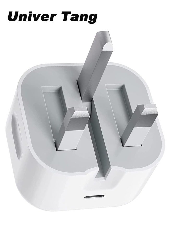 Univer Tang IPhone Charger Fast Charging 20W USB-C Travel Power Adapter Compatible for iPhone 16/15/14/14 Pro/14 Pro Max/14 Plus/13/12/SE2020/11/XR/XS Max/X/iPad,Samsung Galaxy And all Type C Phones - Image 1
